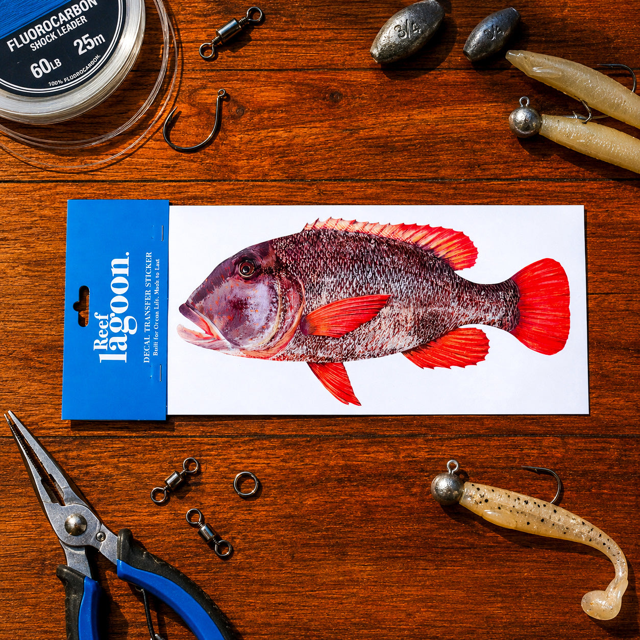 FISH DECAL TRANSFER STICKERS
