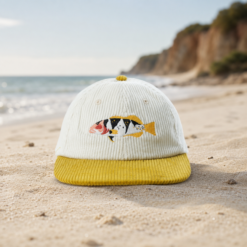 Footballer Coral Trout Corduroy Cap