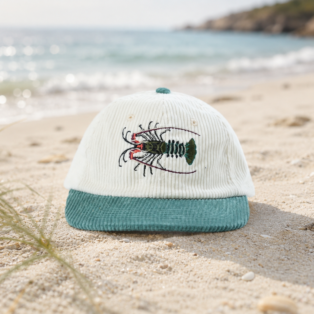 Painted Rock Lobster Corduroy Cap