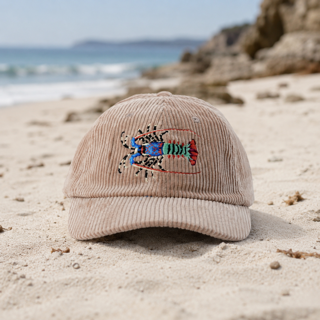 Ornate Rock Lobster Corduroy Cap