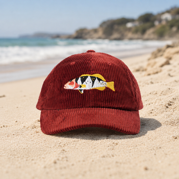 Footballer Coral Trout Corduroy Cap