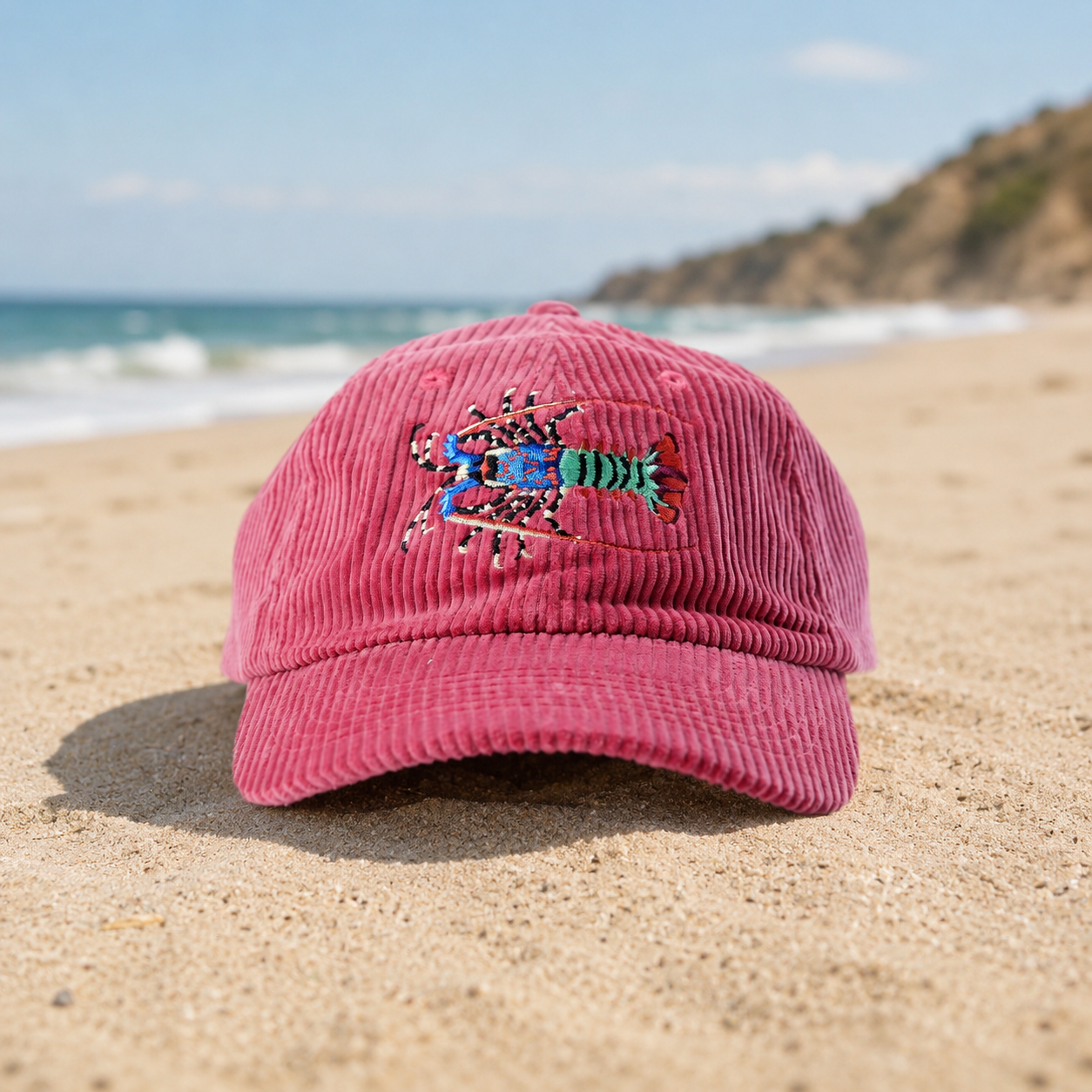 Ornate Rock Lobster Corduroy Cap