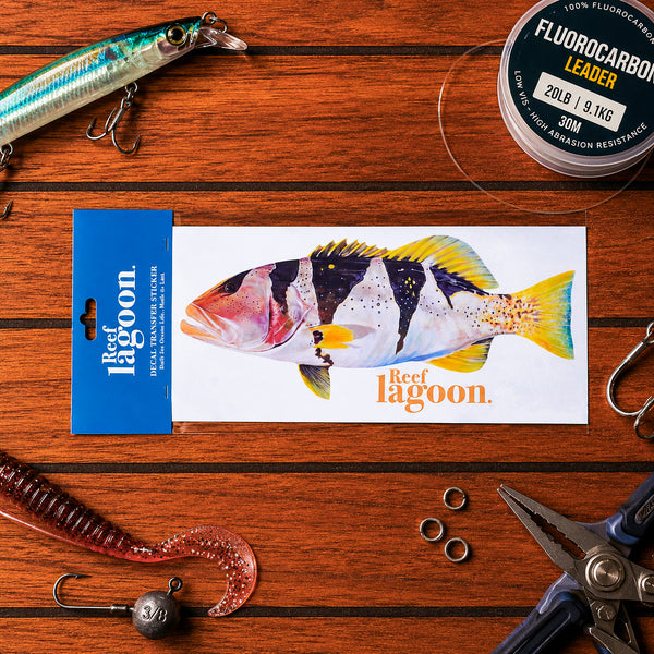 A4 / Footballer Coral Trout Decal Sticker