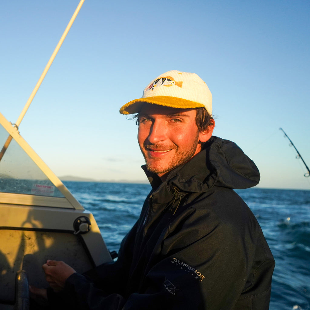 Footballer Coral Trout Corduroy Cap