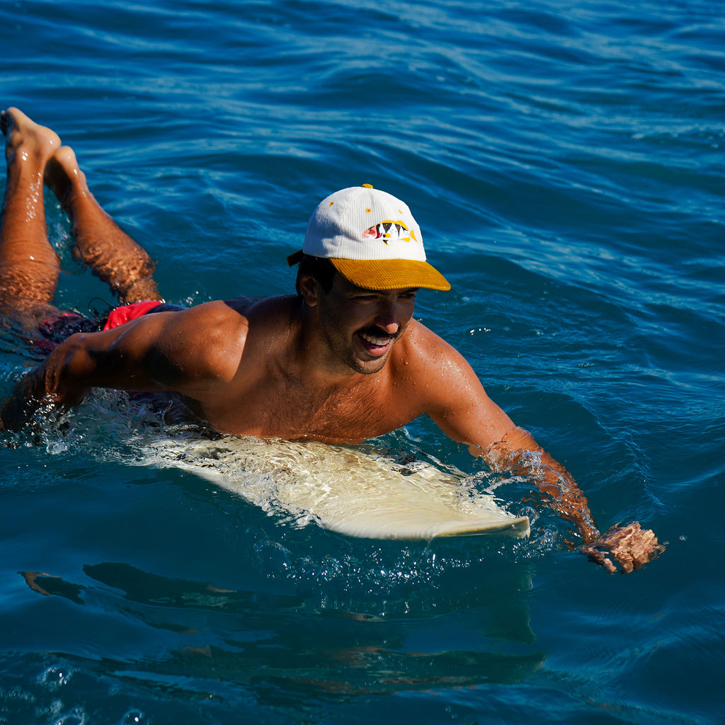 Footballer Coral Trout Corduroy Cap